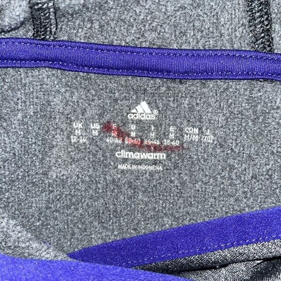 Adidas LBGTQ Gay fleece hooded Rainbow print hoodie sweatshirt thumb cut outs M - Picture 4 of 5